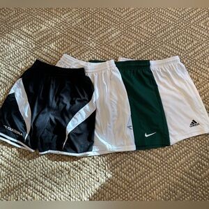 Nike Green and White Kids Shorts